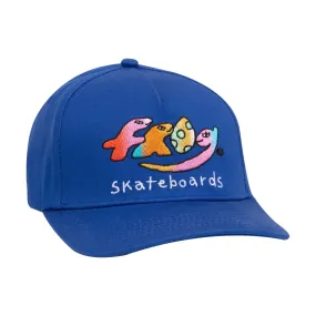 Frog Dino Logo 5 Panel Hat Royal