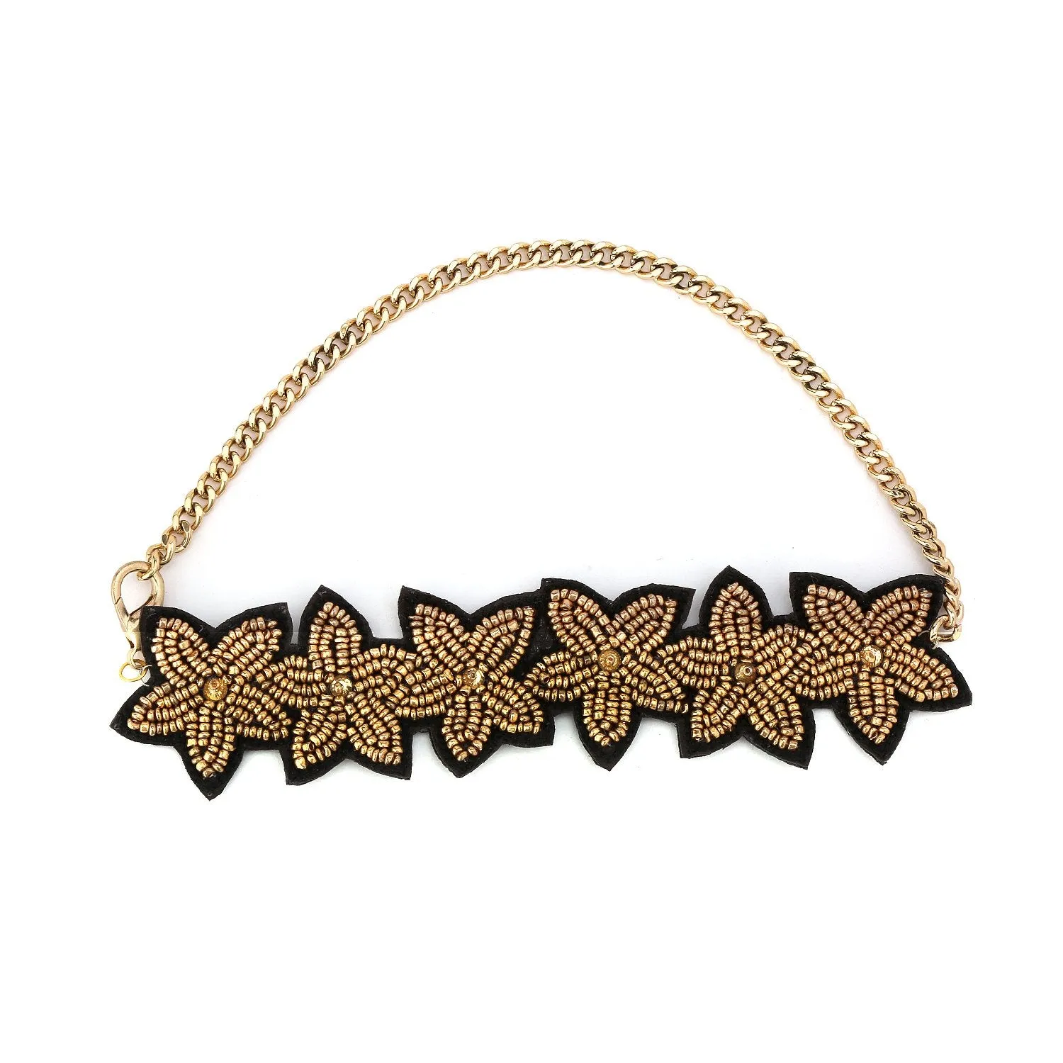 Golden Leaf Choker