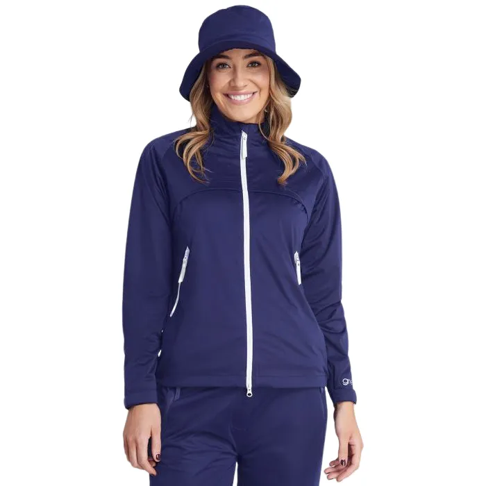 Green Lamb Waterproof Jacket Gala Navy