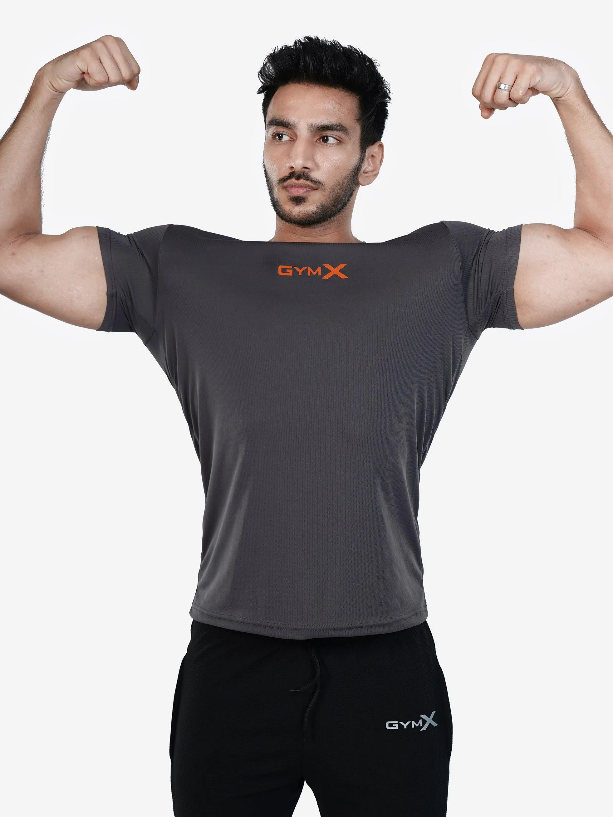 GymX Ultra Lite Tee: Bullet Grey - Sale