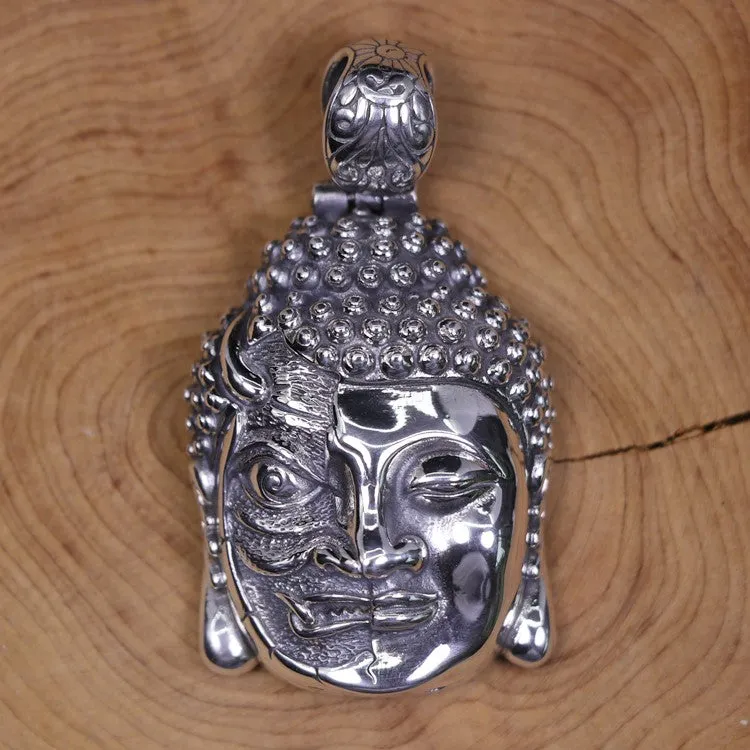 Half Buddha Half Demon Pendant