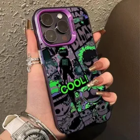 Human Skeleton Pattern Cute Phone Case for iPhone 15, 14 Pro Max, 13, 12, 11, XR, XS, X, and Mini