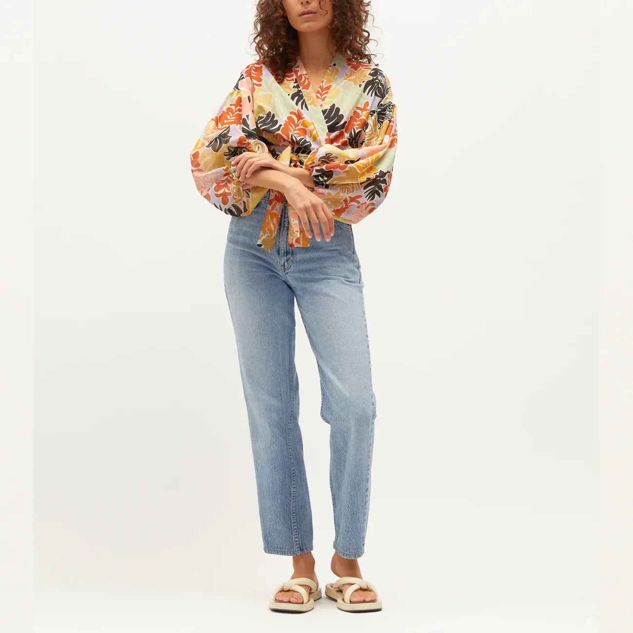 ISABEL WRAP TOP LOUISE FLORAL