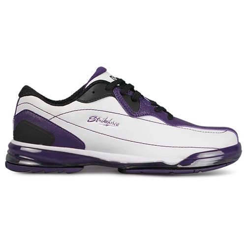 KR Strikeforce Dream White/Purple Left Hand High Performance Women's Bowling Shoes