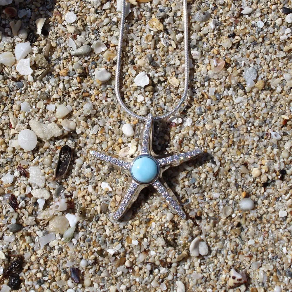 Larimar Ocean Star Pendant