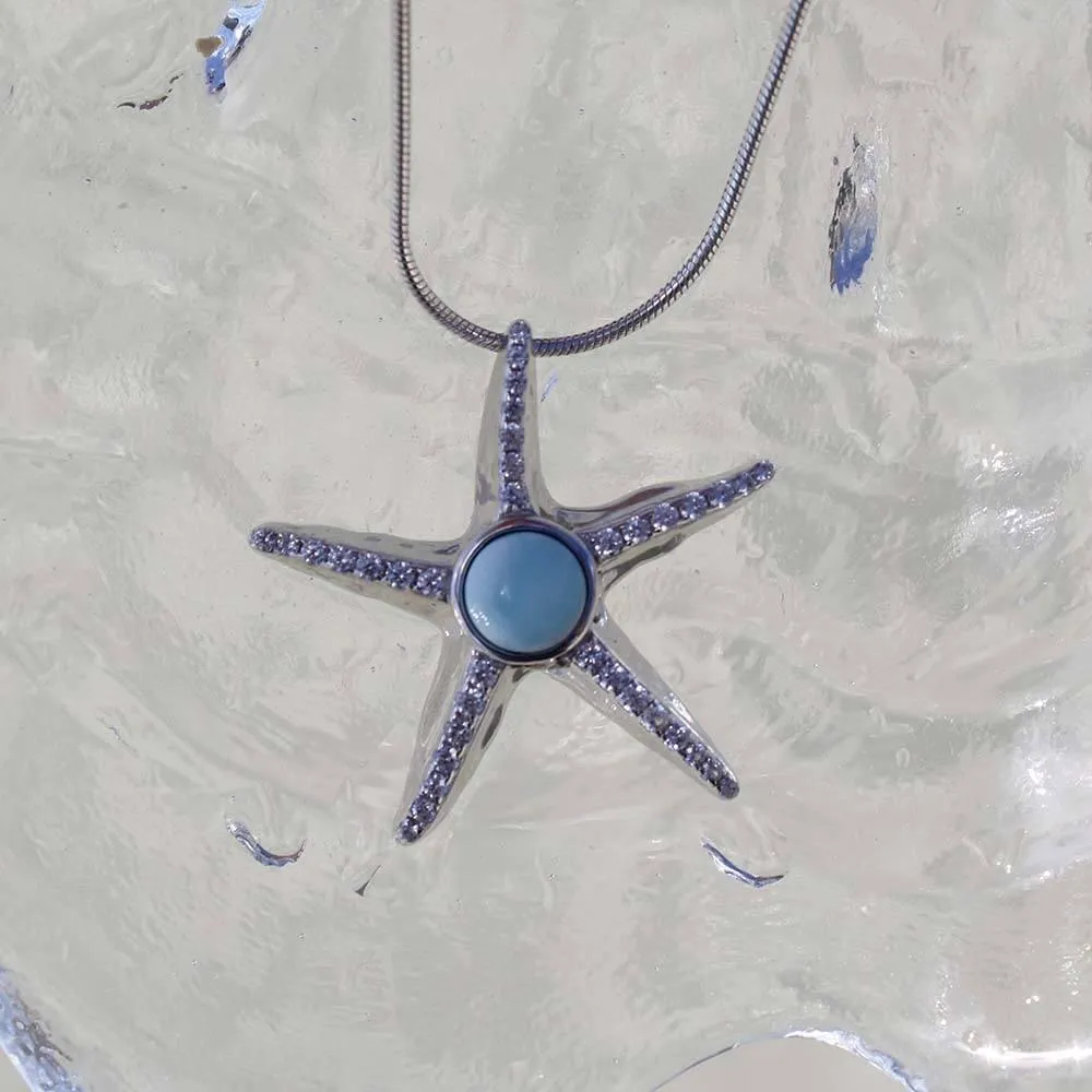 Larimar Ocean Star Pendant