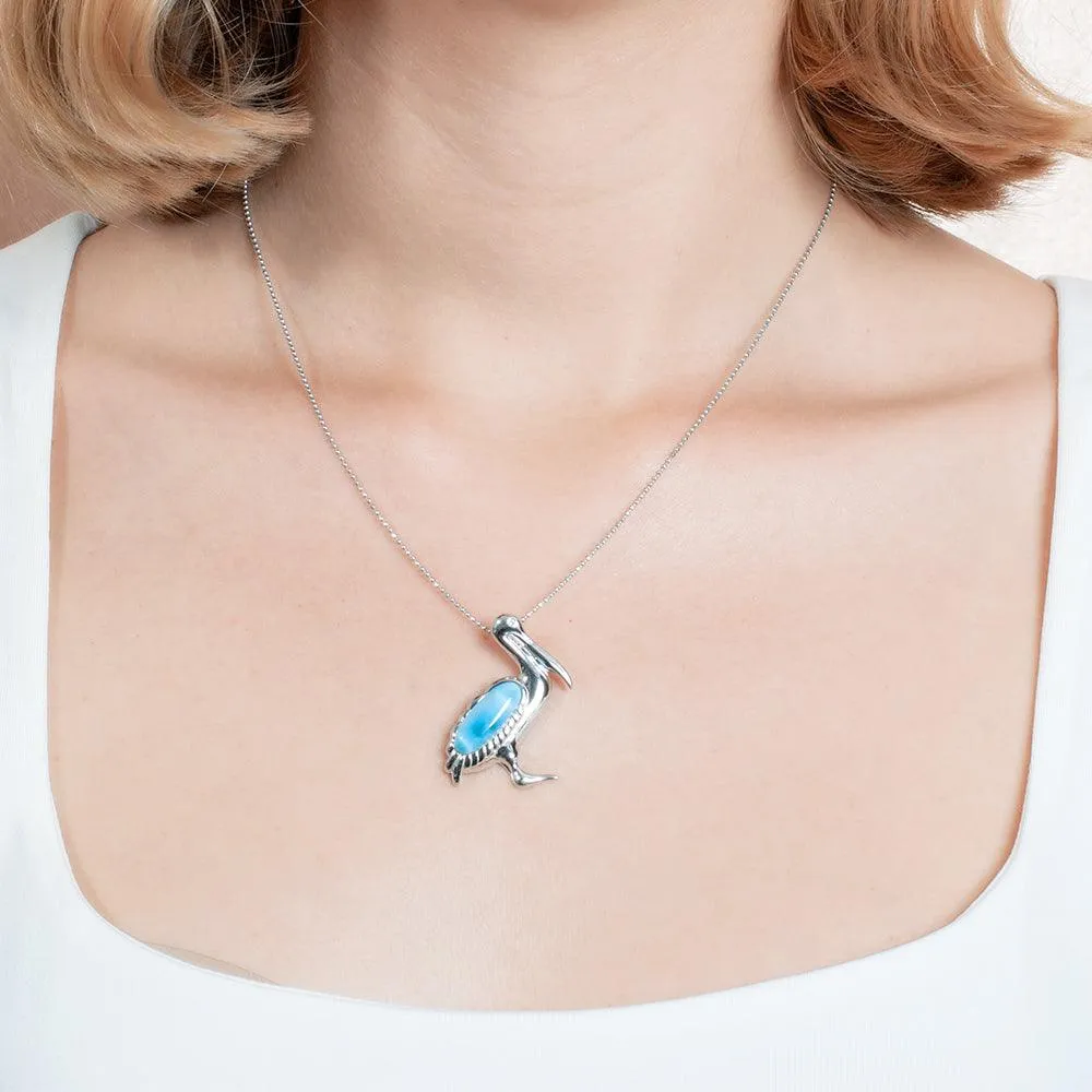 Larimar Pelican Pendant