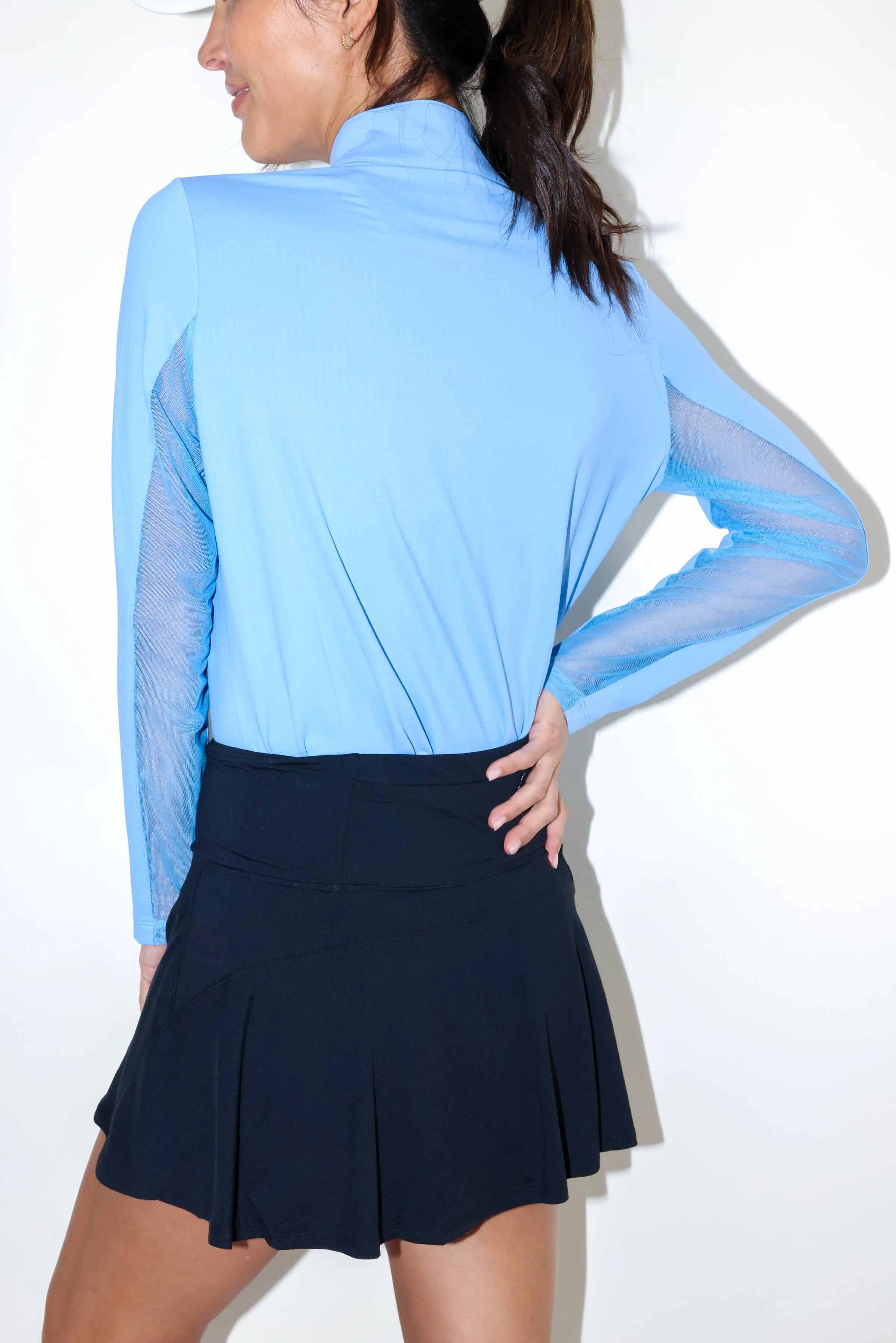 Long Sleeve Mock Neck Top