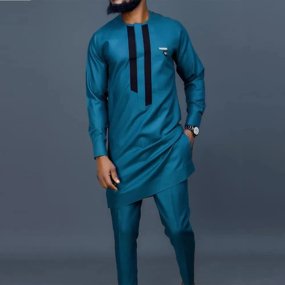 Long Top African Clothing Outfit Set