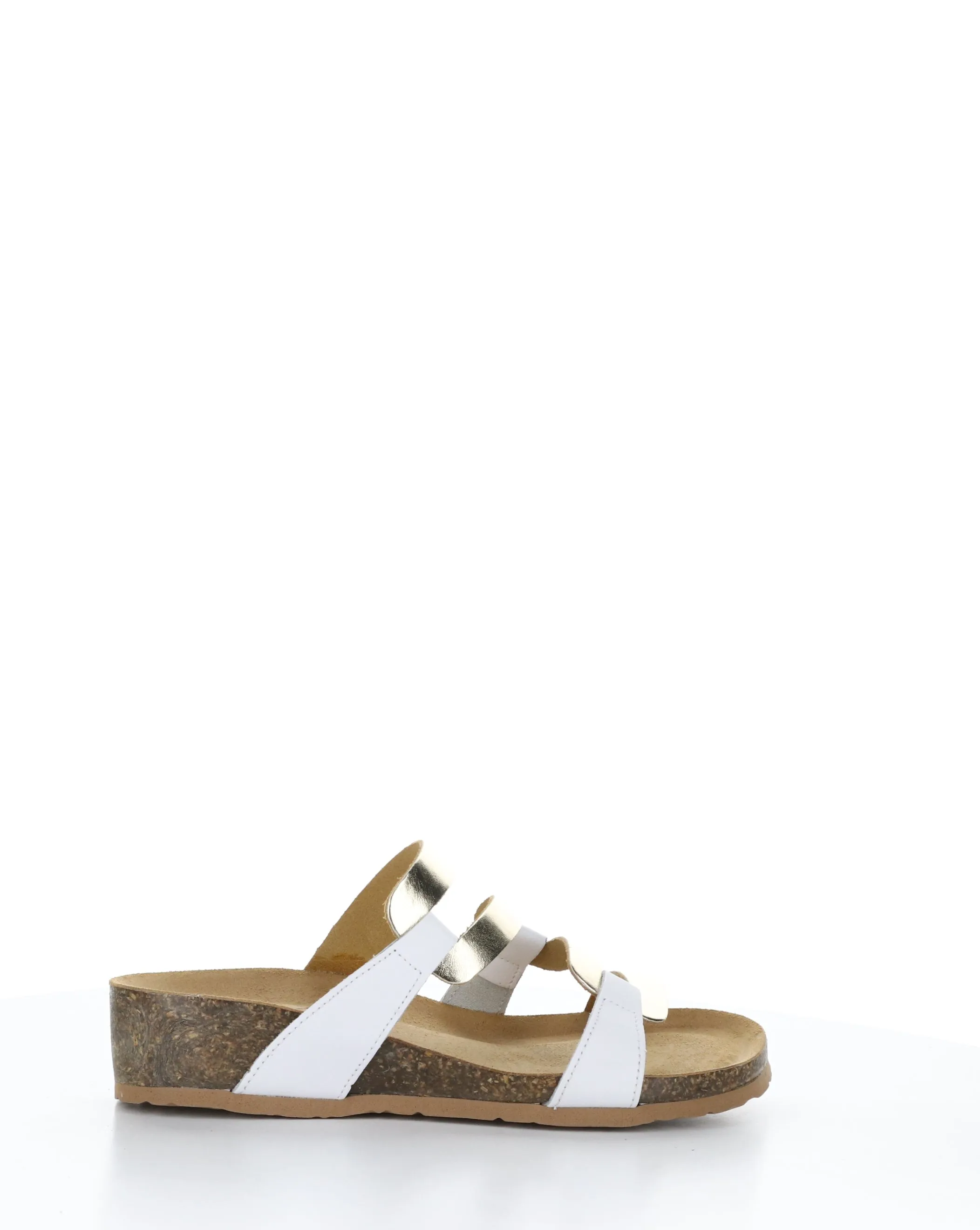 LUZZI WHITE/PLATINUM Slip-on Sandals