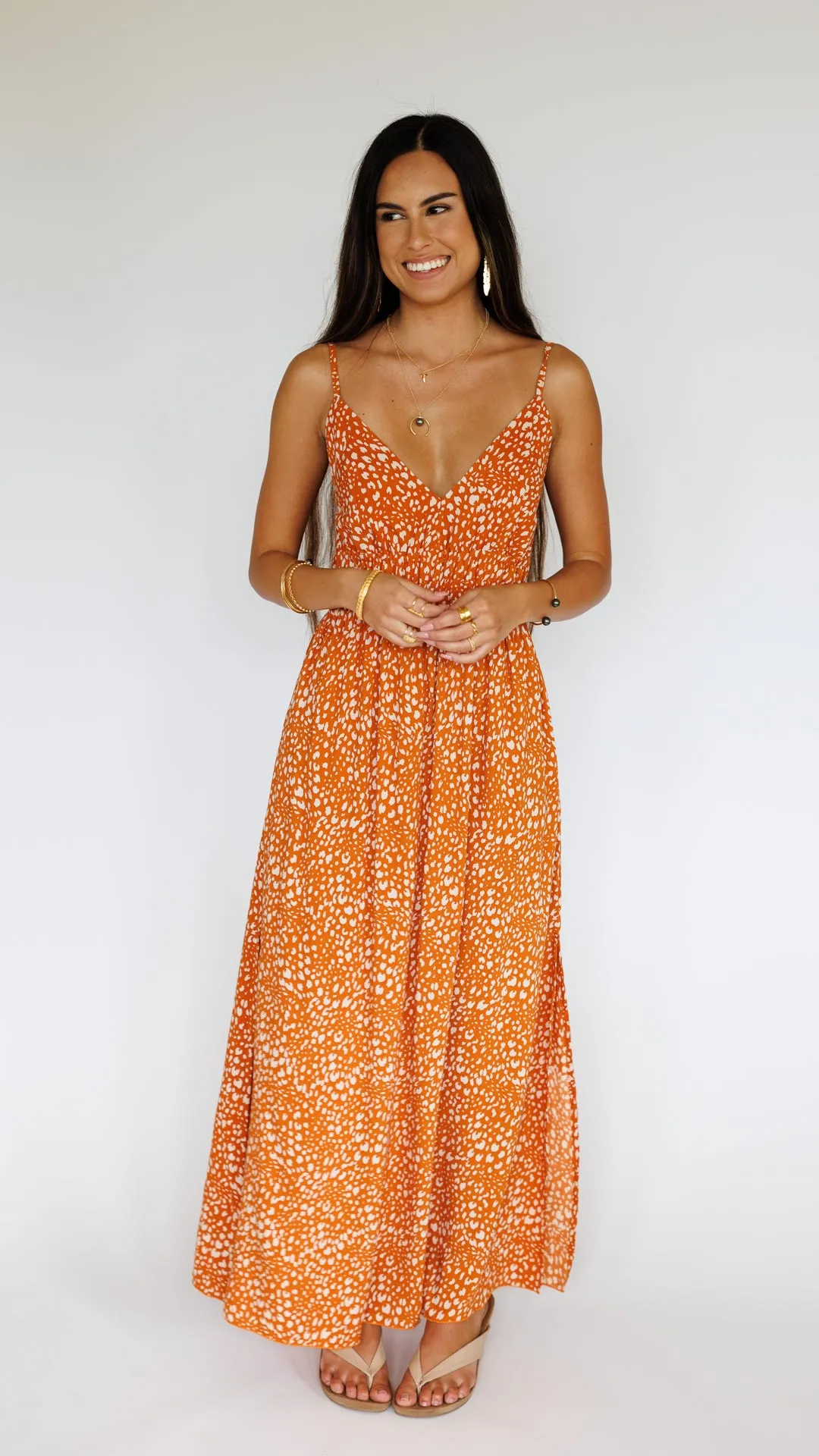 Manihi Dress / Speckled Papaya