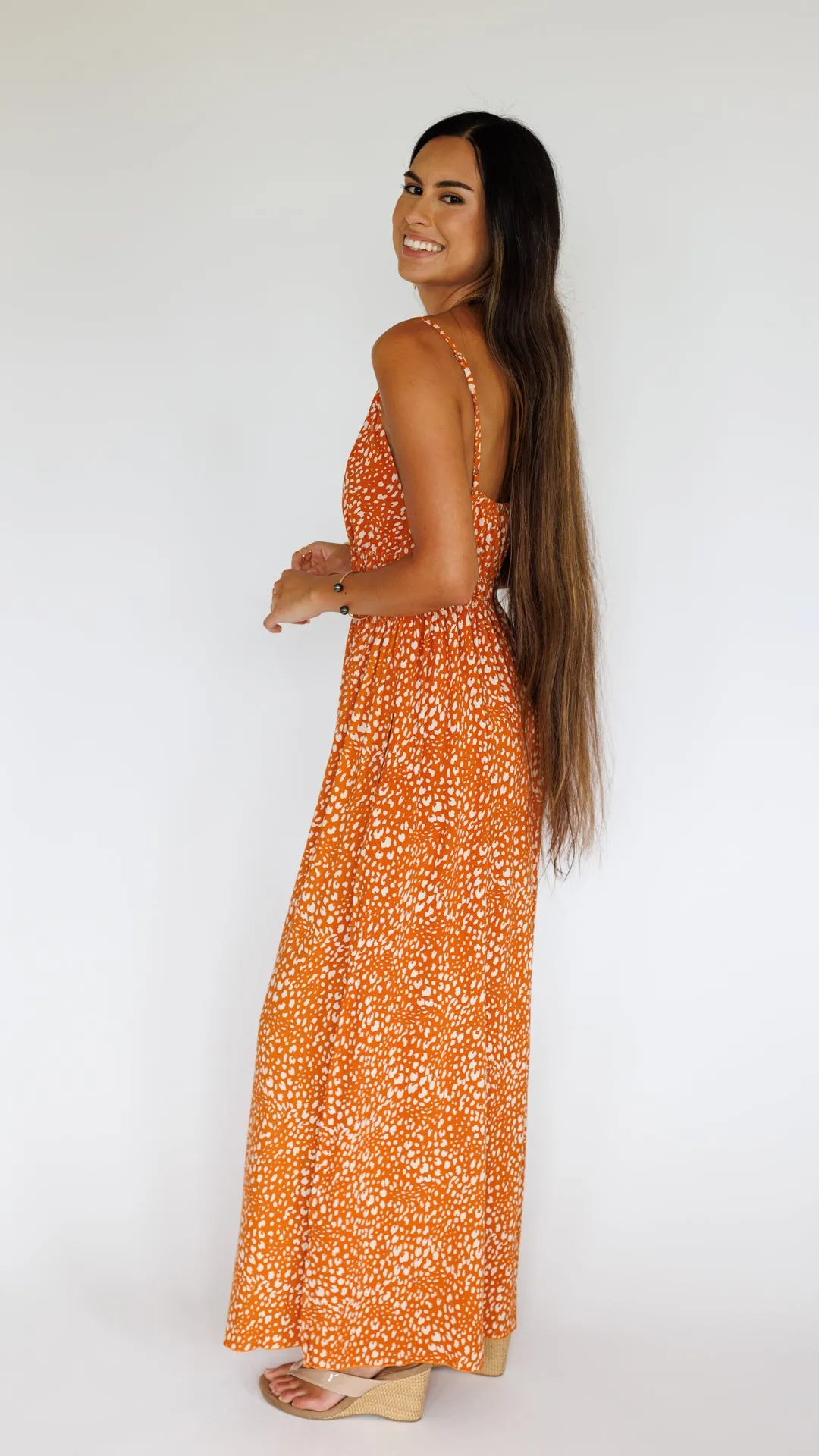 Manihi Dress / Speckled Papaya