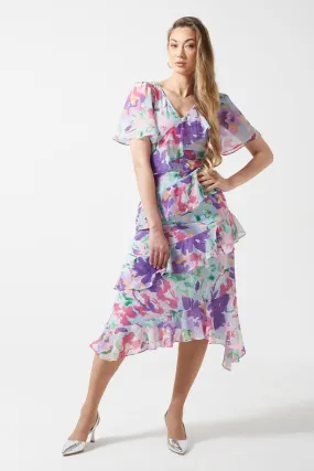 Marc Angelo Ruffle Dress