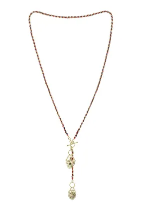 Marie Laure Chamorel - N° 837 NECKLACE NAVY RED