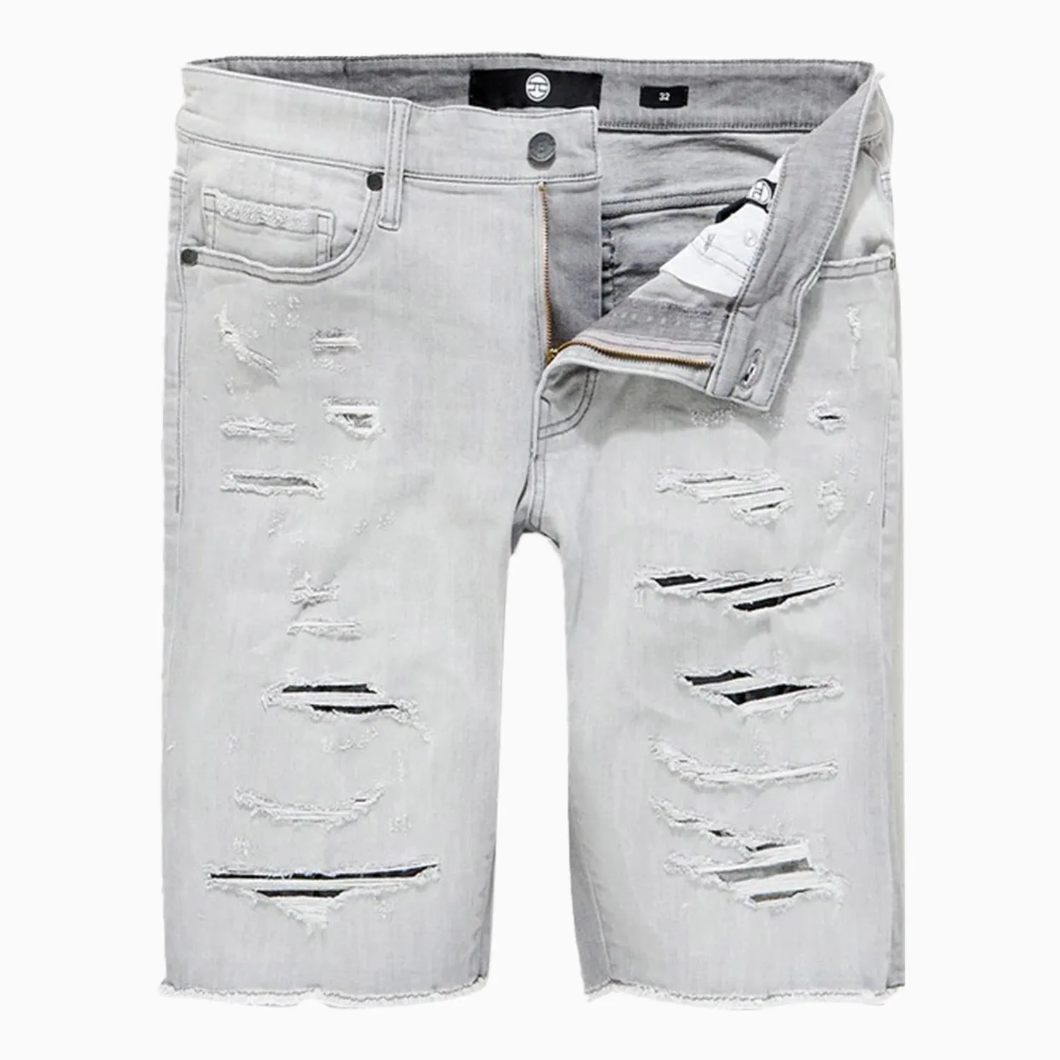 Men's Shredded Jean Shorts