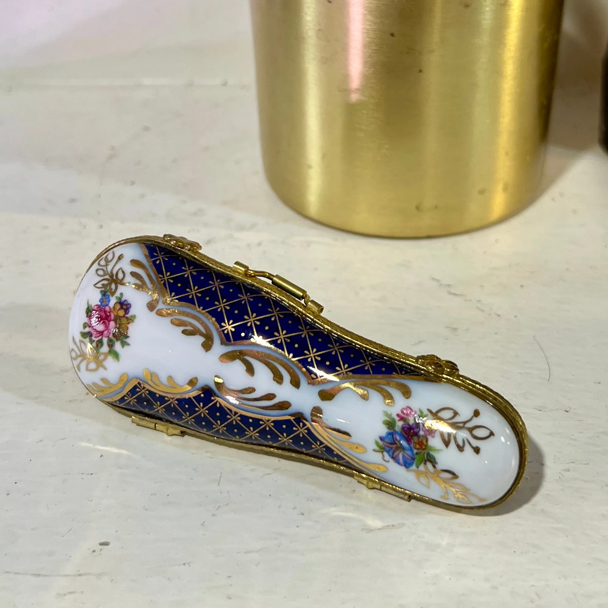 Miniature Porcelain Violin Case