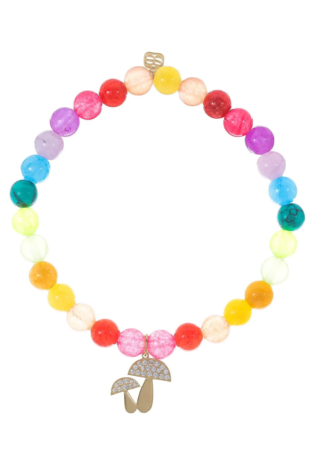 Mushroom Multi Color Charm Bracelet