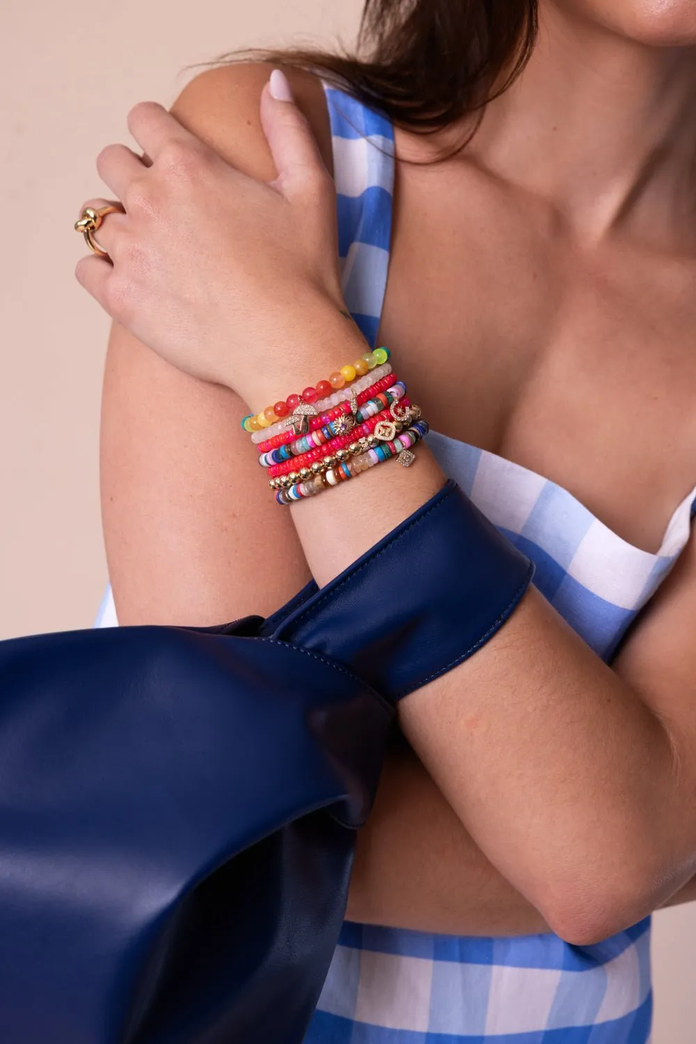 Mushroom Multi Color Charm Bracelet