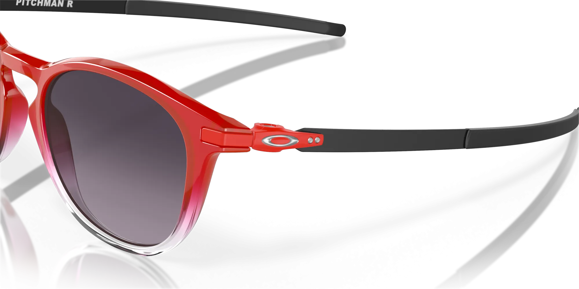 Oakley Pitchman R Fabio Quartararo Prizm Grey Gradient Lenses - Red Fade Frame