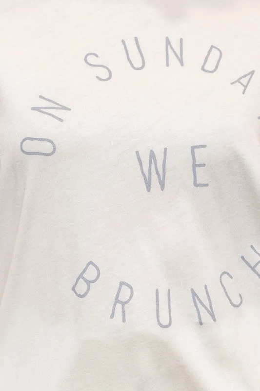 On Sundays We Brunch Graphic Tee