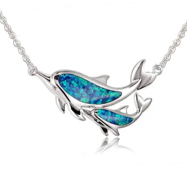 Opal Makuahine Dolphin Necklace