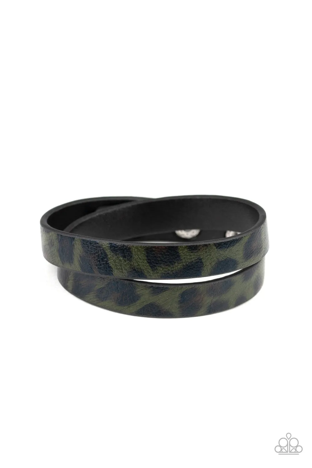 Paparazzi Accessories - All GRRirl #B77 Case 1 - Green Bracelet