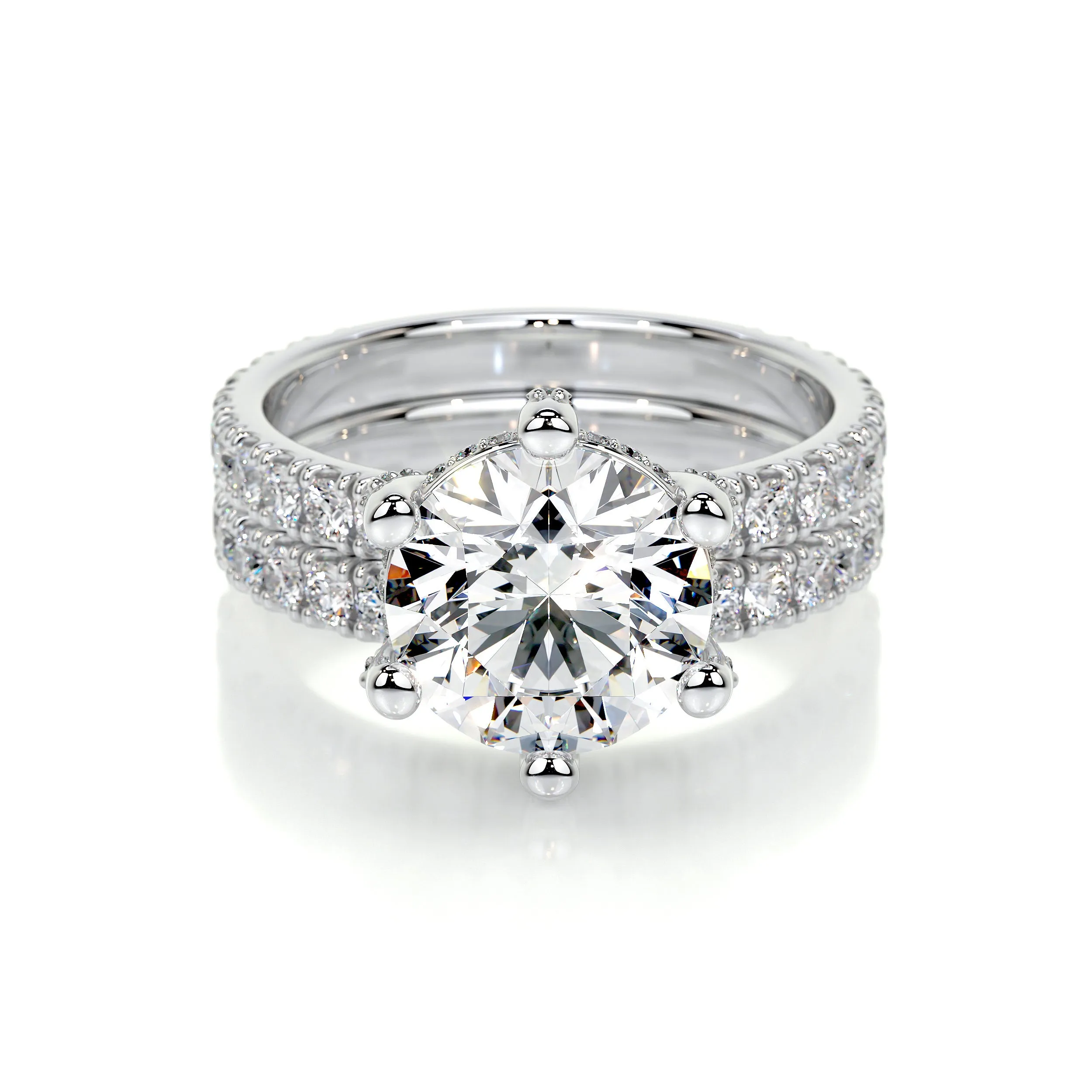 Paris Lab Grown Diamond Bridal Set -18K White Gold