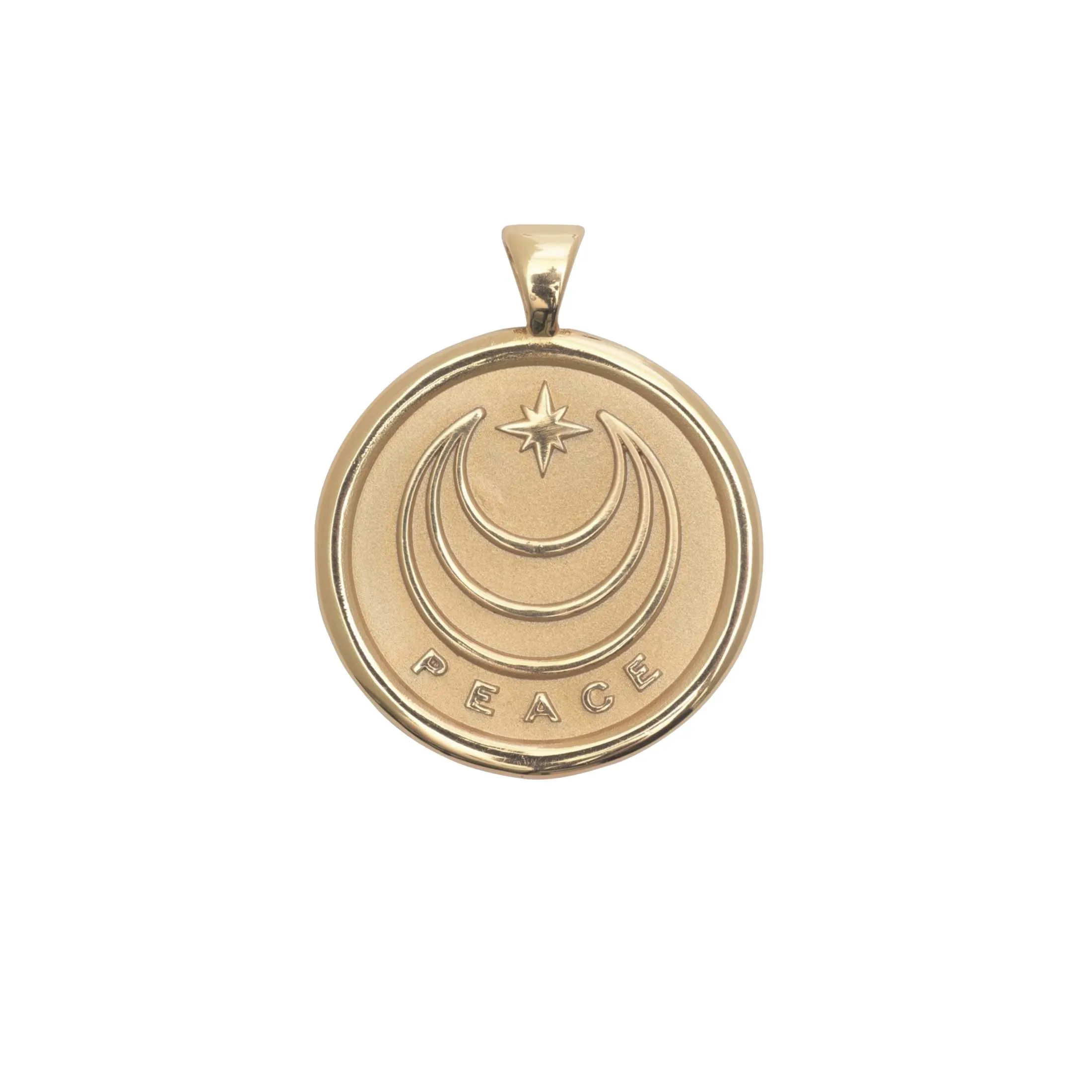 PEACE JW Original Pendant Coin in Solid Gold