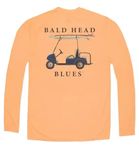 Performance Long Sleeve Golf Cart T-Shirt - Citrus