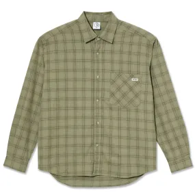 Polar Skate Co. Mitchell LS Flannel Shirt Green/Beige