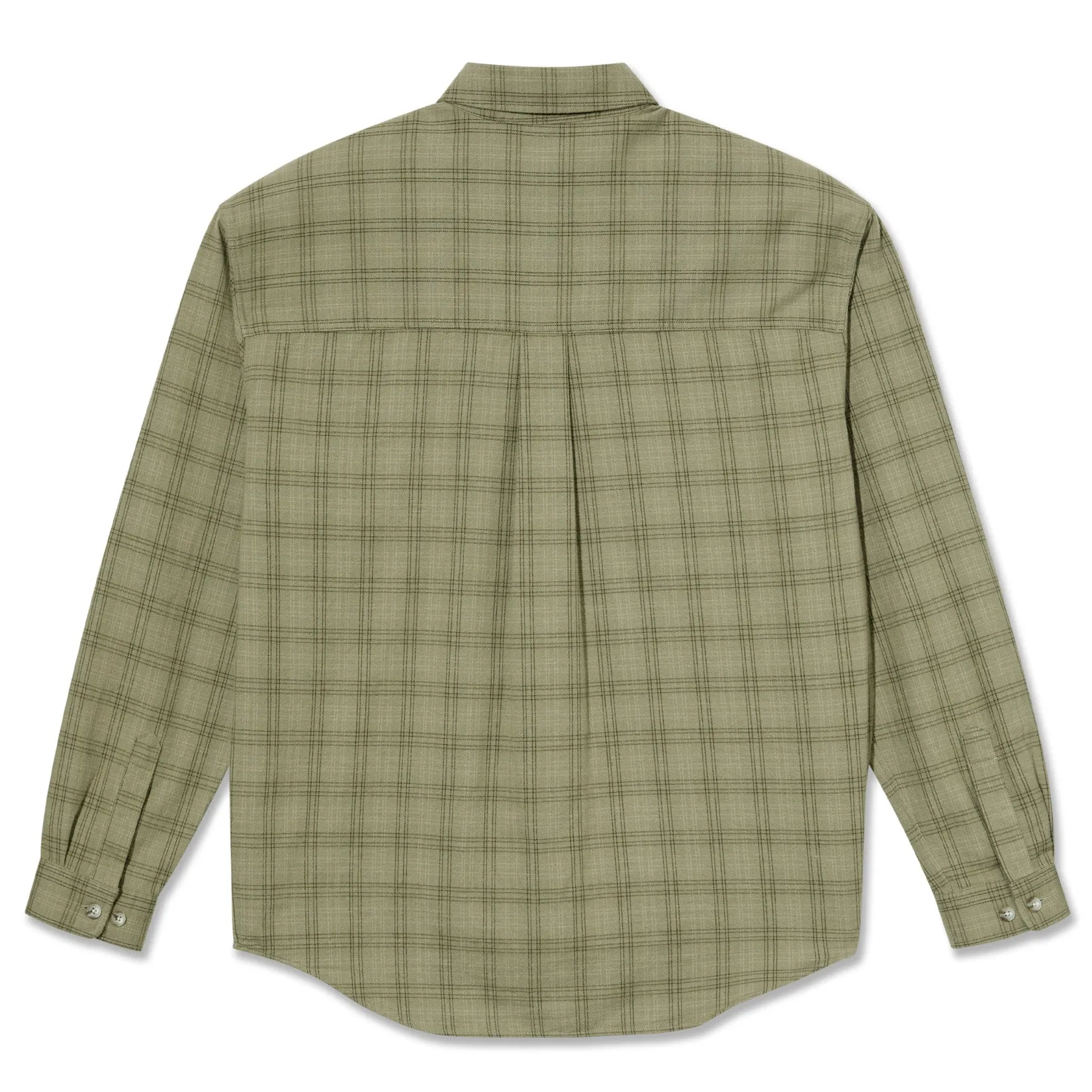 Polar Skate Co. Mitchell LS Flannel Shirt Green/Beige