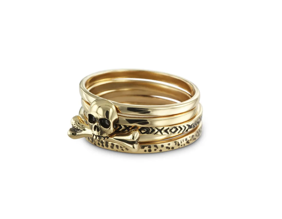 Polished Stacking Ring - Bronze