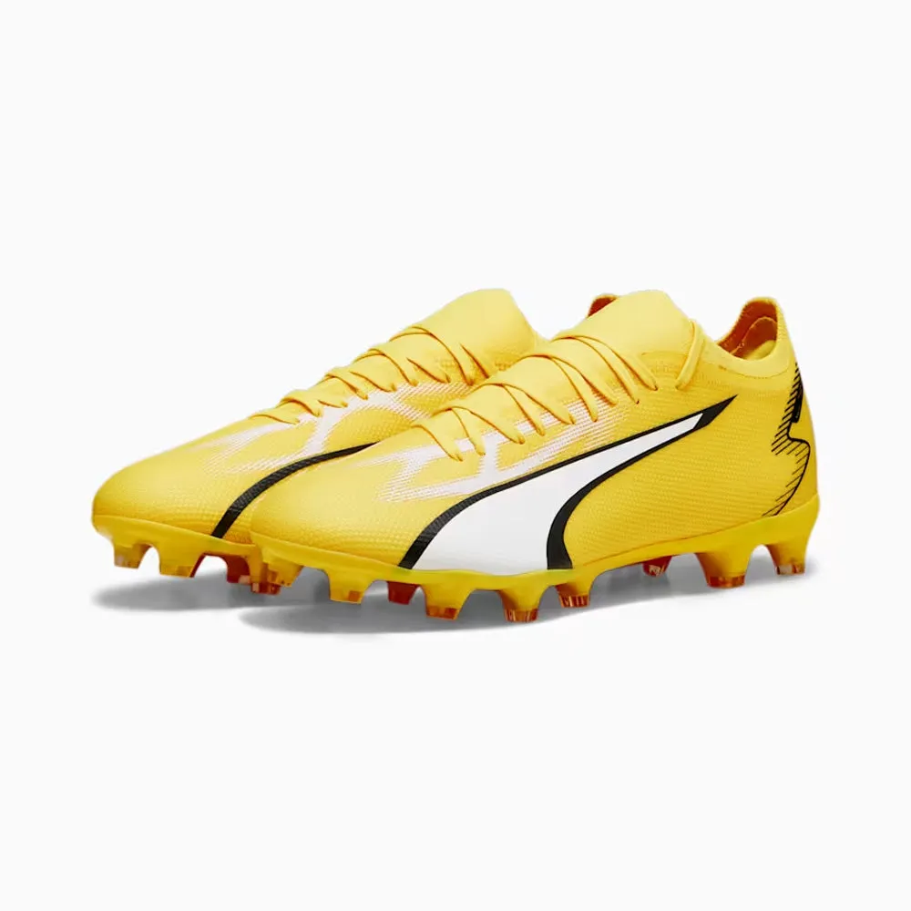 Puma Ultra Match FG/AG Football Boots (Yellow Blaze/White/Black)