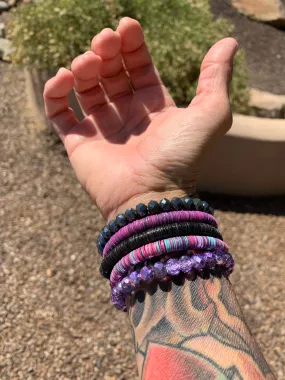 Purple shimmer bracelet STACK