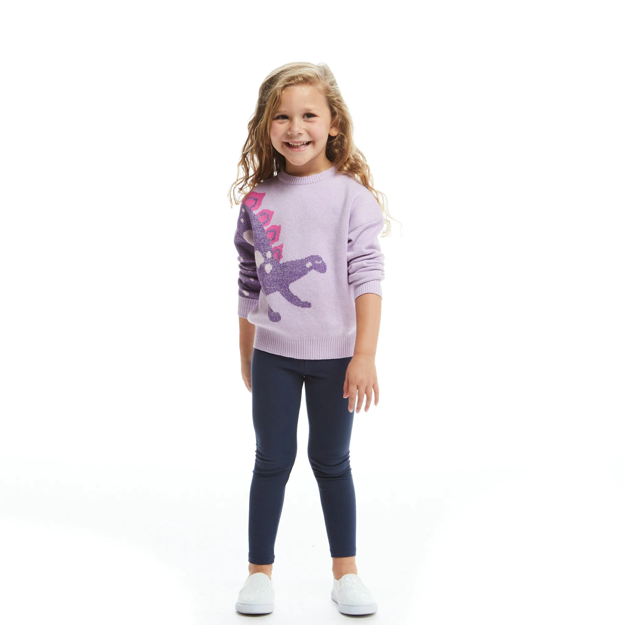 Purple Stegosaurus Sweater Set