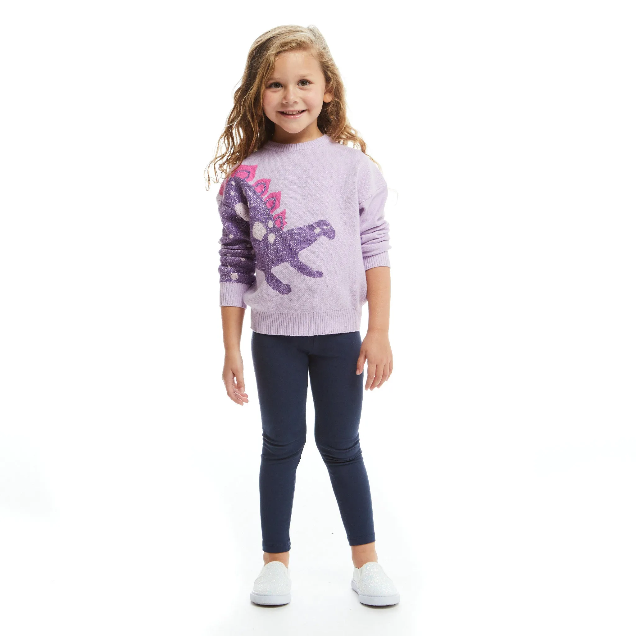 Purple Stegosaurus Sweater Set