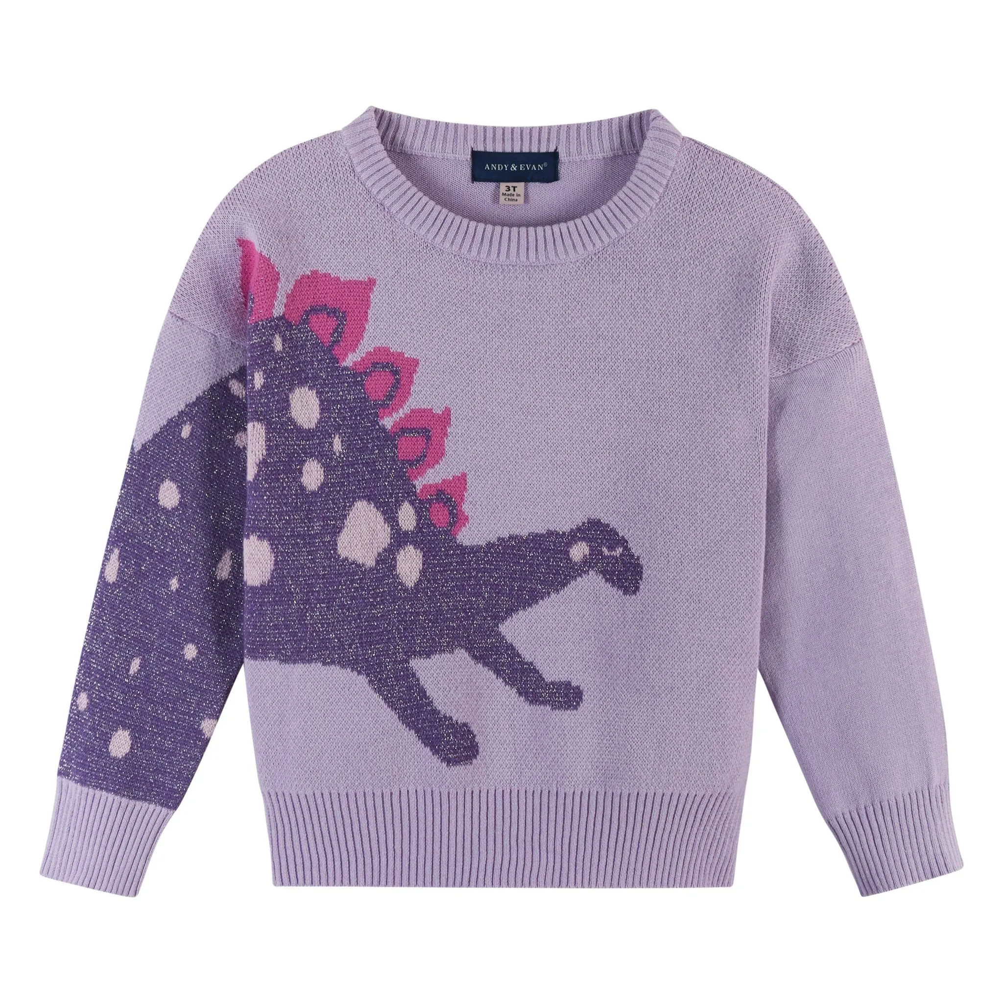 Purple Stegosaurus Sweater Set