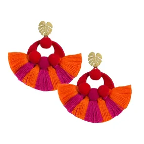 Red Salpicon Earrings