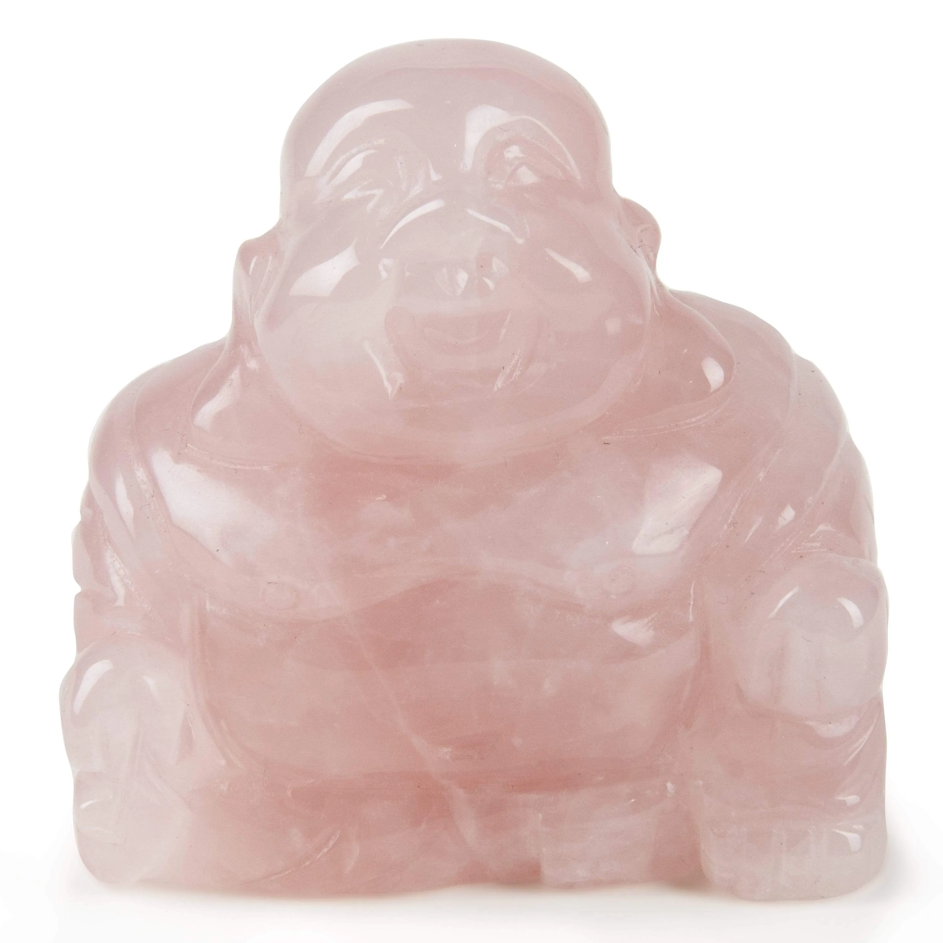 Rose Quartz Budha 2.5 Gemstone Carving