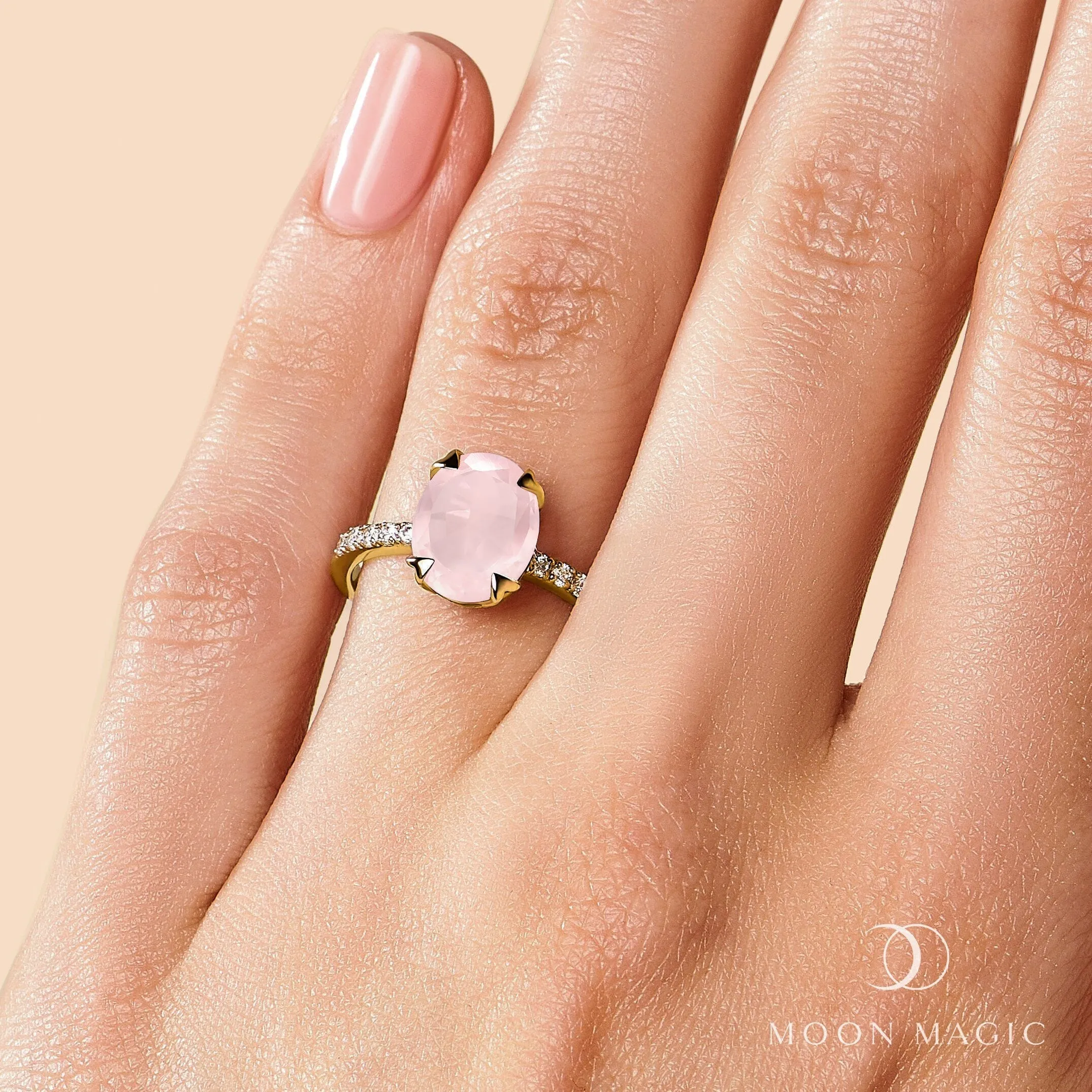 Rose Quartz Ring - Harlow