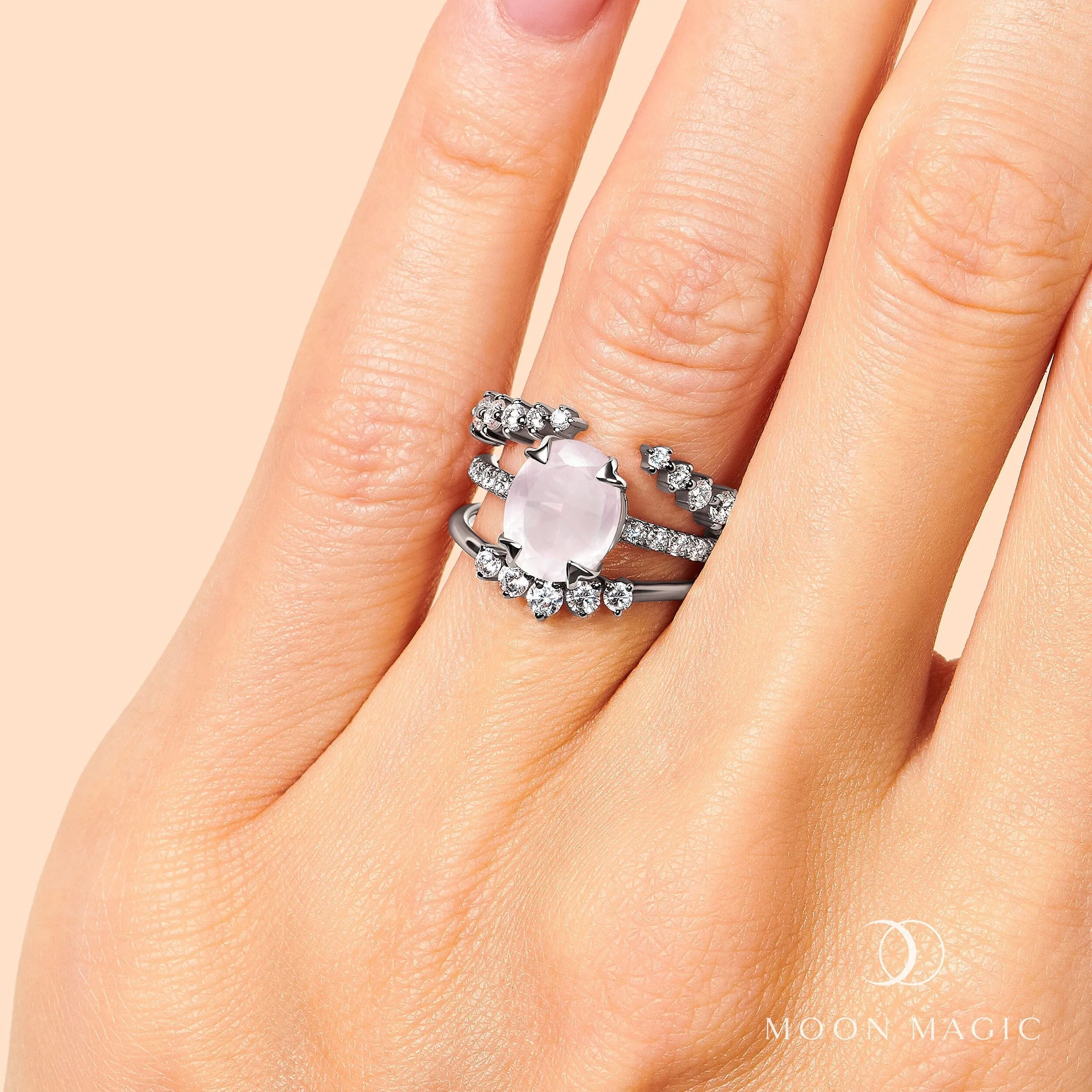 Rose Quartz Ring - Harlow