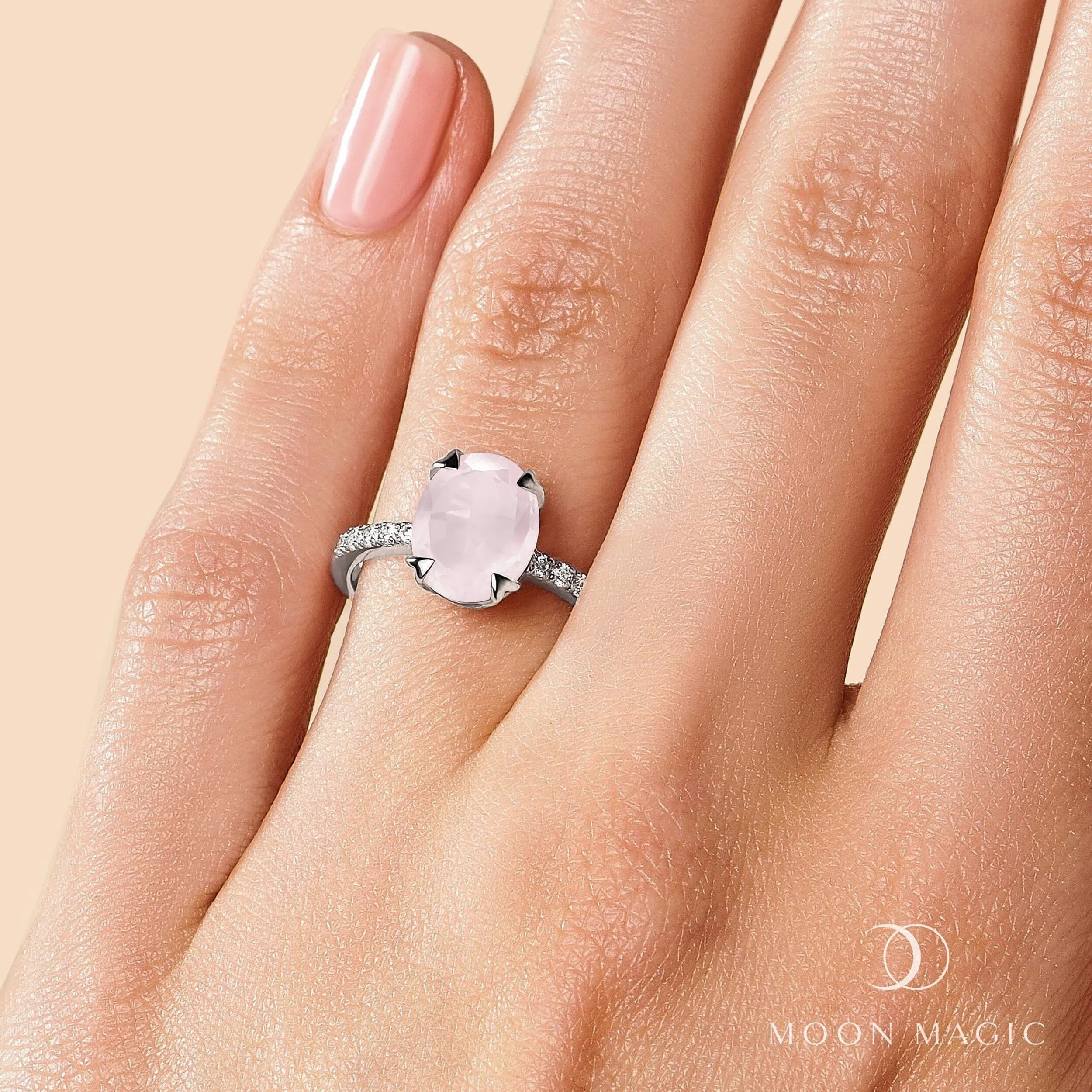 Rose Quartz Ring - Harlow