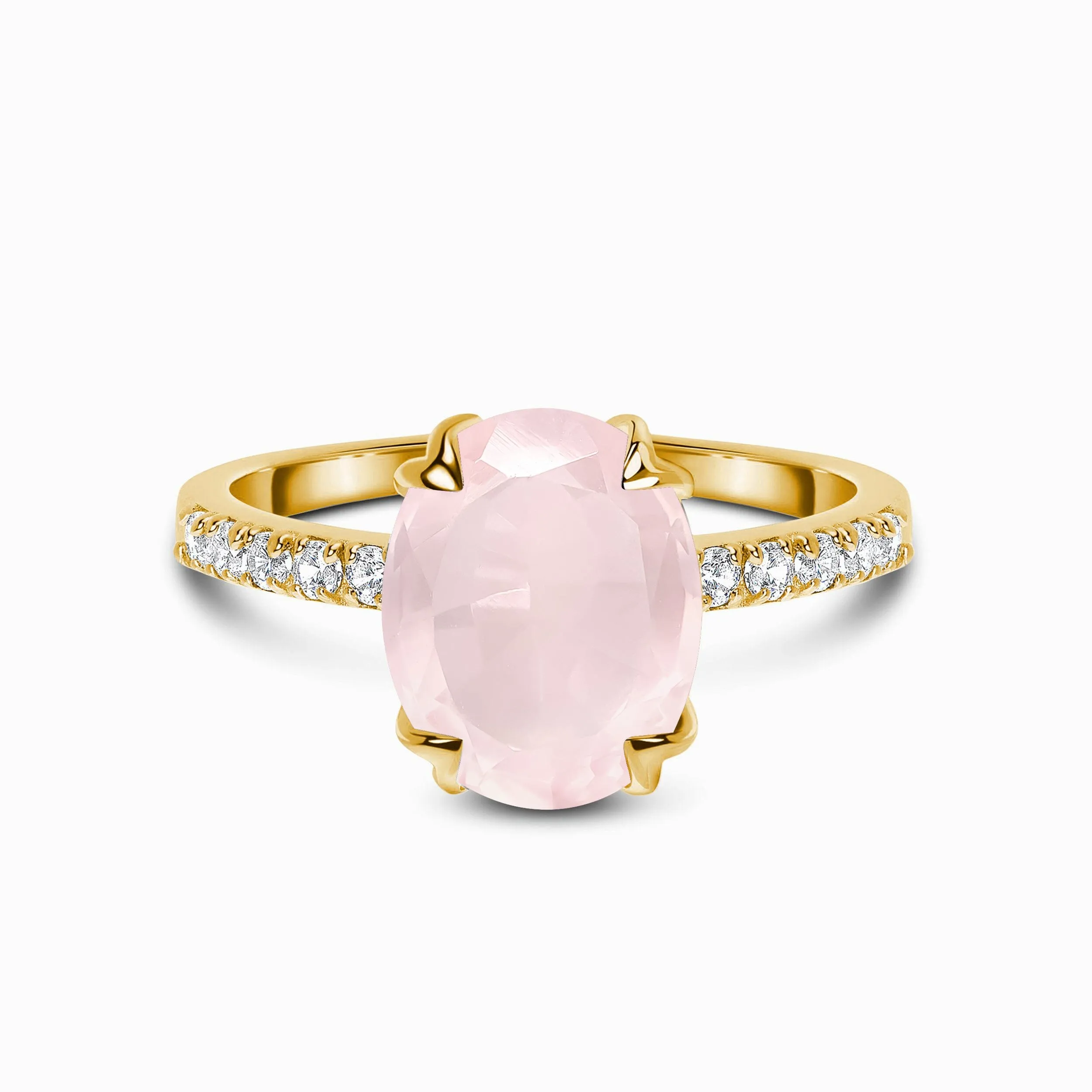 Rose Quartz Ring - Harlow