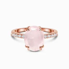 Rose Quartz Ring - Harlow