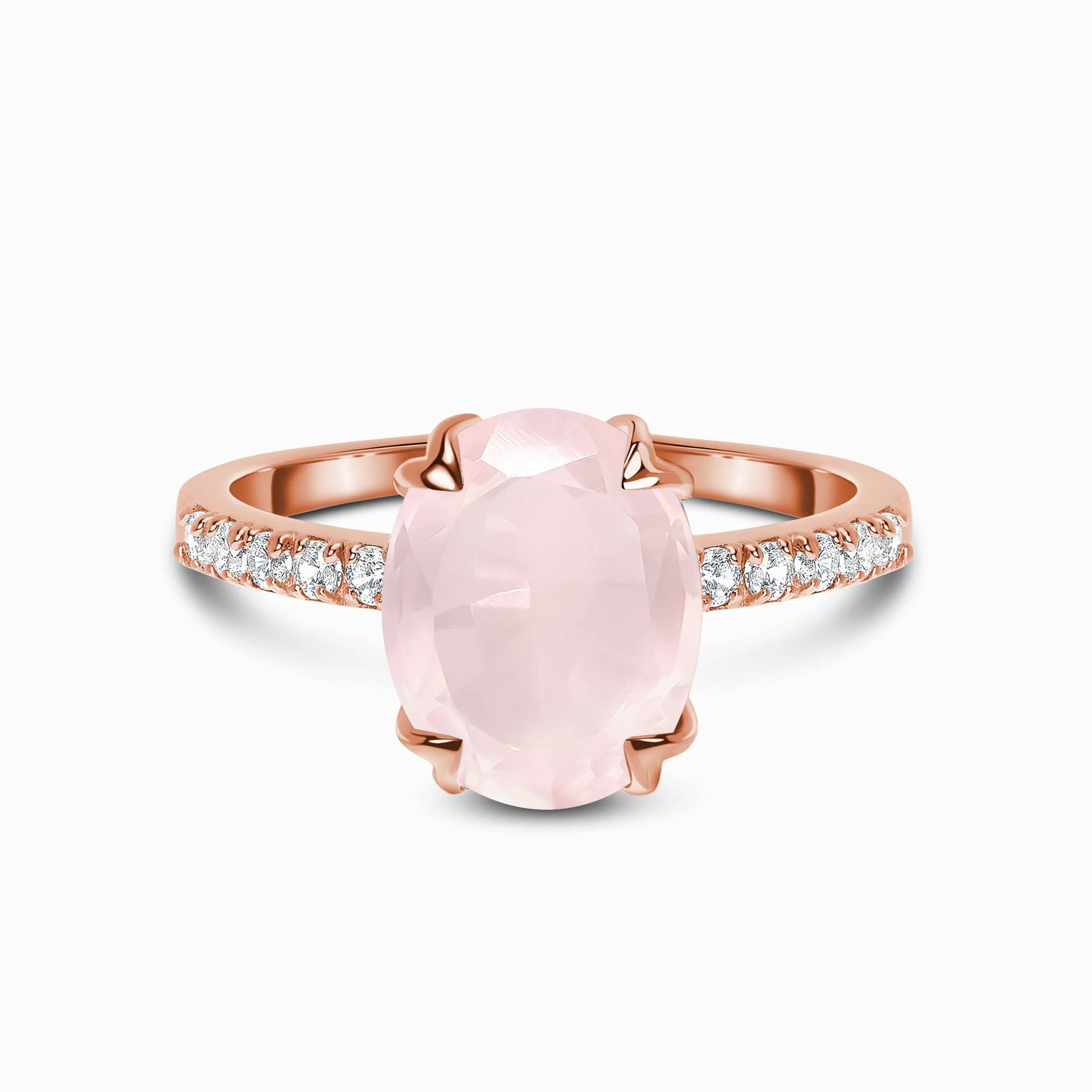 Rose Quartz Ring - Harlow