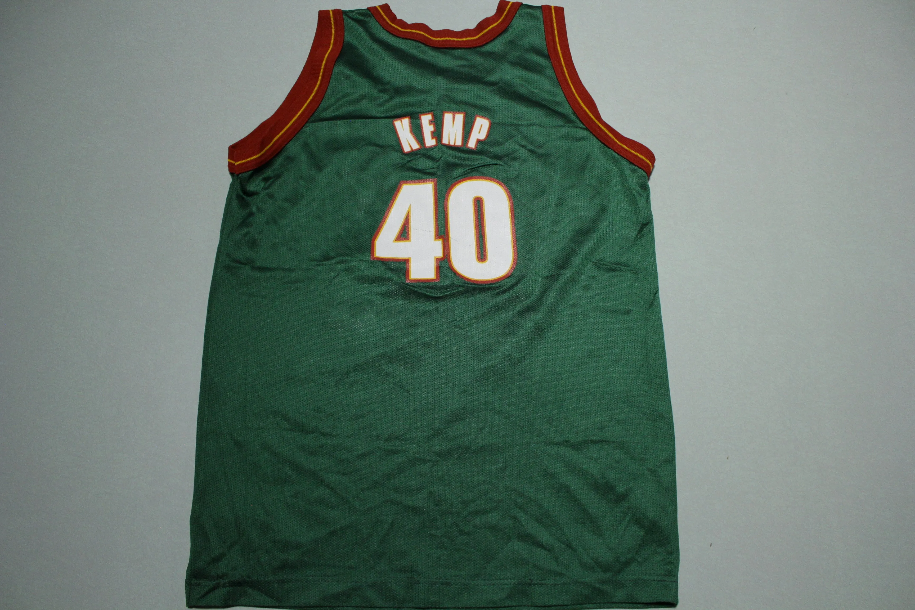 Seattle Sonics Shawn Kemp #40 Vintage 90's Champion Tank Top Basketball Jersey