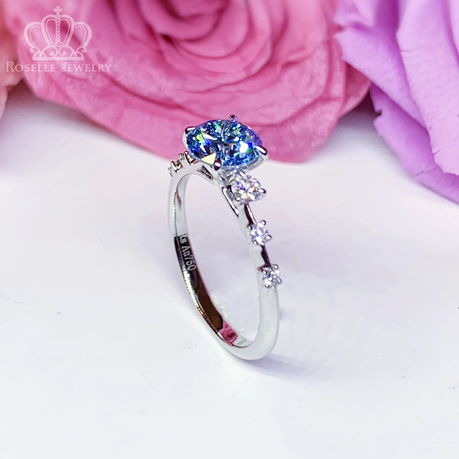 Side Stone Engagement Ring [Setting Only] - LGV001s