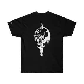 SKULL AND SWORD LOOSE FIT TEE - BLACK