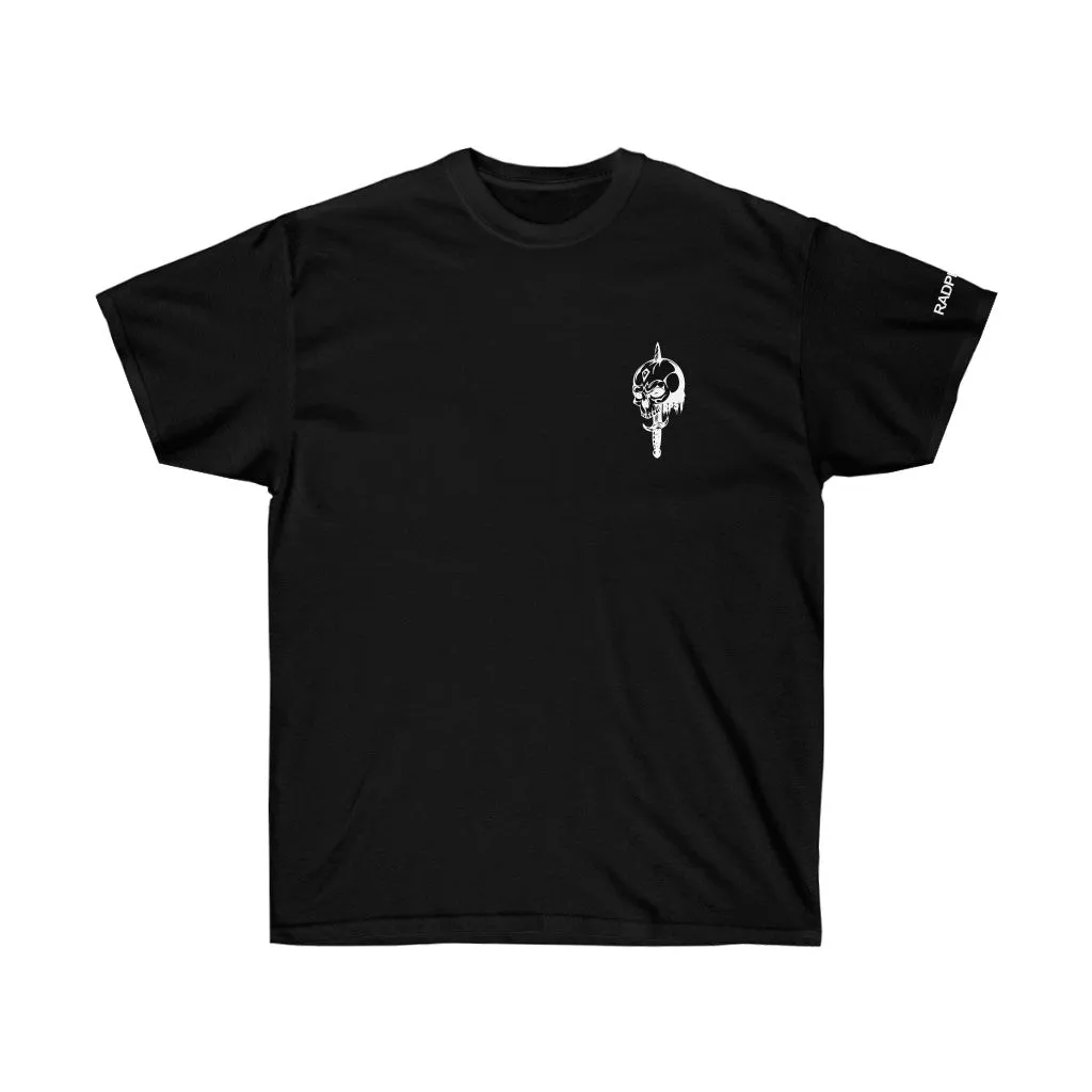 SKULL AND SWORD LOOSE FIT TEE - BLACK