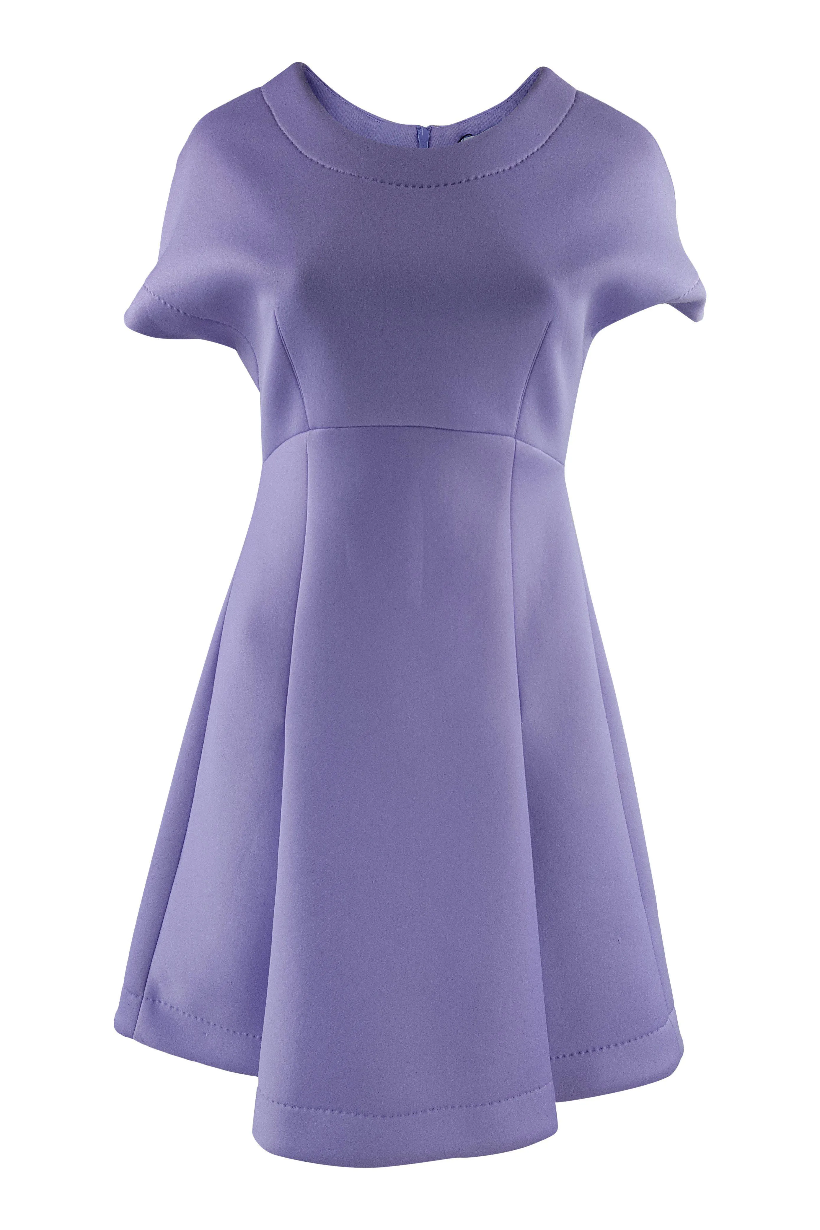 SONIA By Sonia Rykiel Purple Neoprene Skater Dress (38)